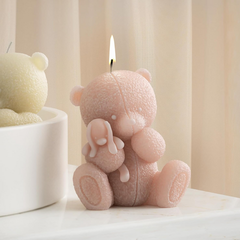 Molde Oso de Peluche Con Conejito 3D