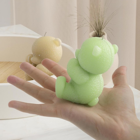 Molde Oso de Peluche Con Conejito 3D