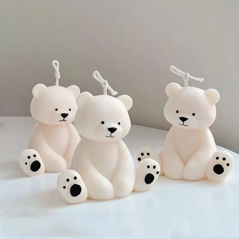 Molde Oso Sentado 3D de Dibujos Animados 10 cm