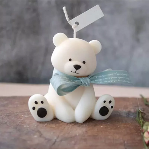 Molde Oso Sentado 3D de Dibujos Animados 10 cm