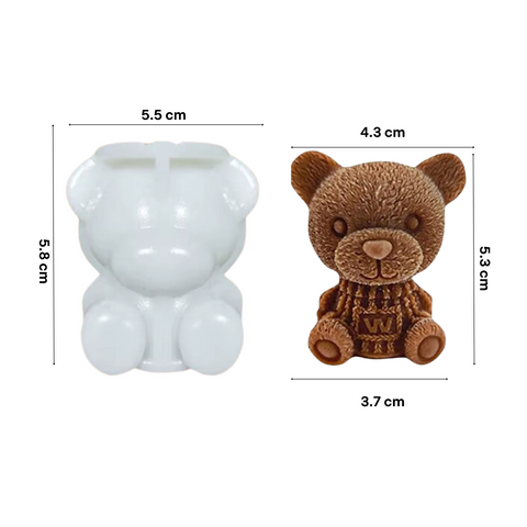 Molde Oso W Chico 3D Osito de Peluche 5 cm