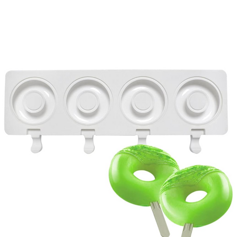 Molde para Paletas de Dona de Silicón