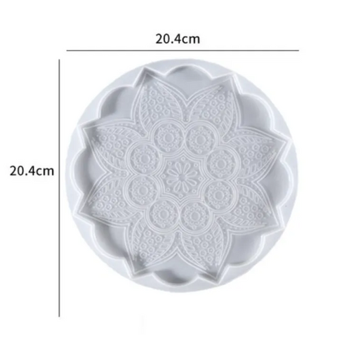 Molde para Base y Porta Vaso Mándala