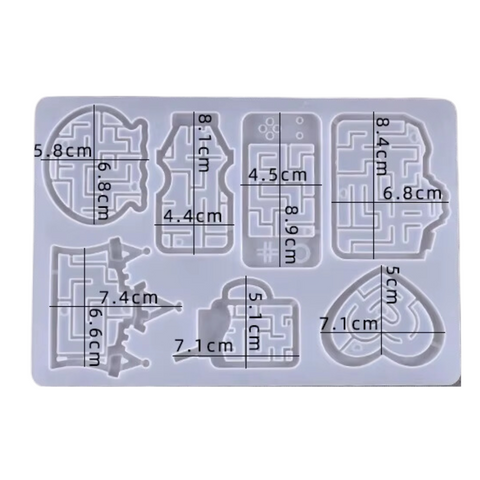 Molde Sharkes Laberintos Juegos para Resina