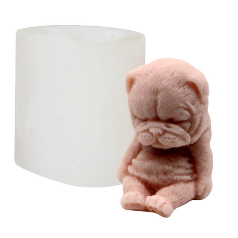 Molde Perro Sharpei Dormido 3D