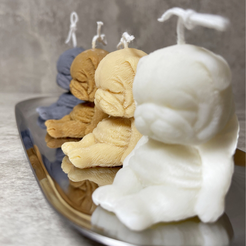 Molde Perro Sharpei Dormido 3D