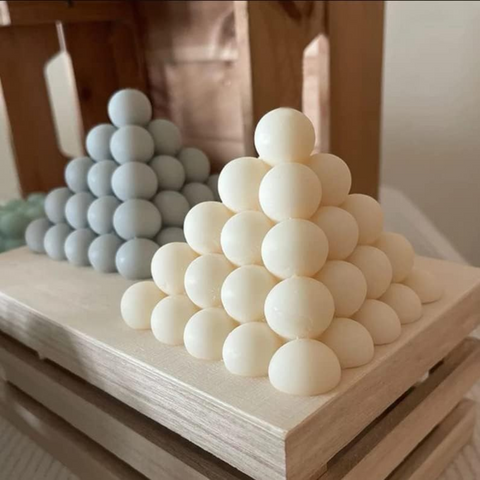Molde Pirámide de Esferas 3D