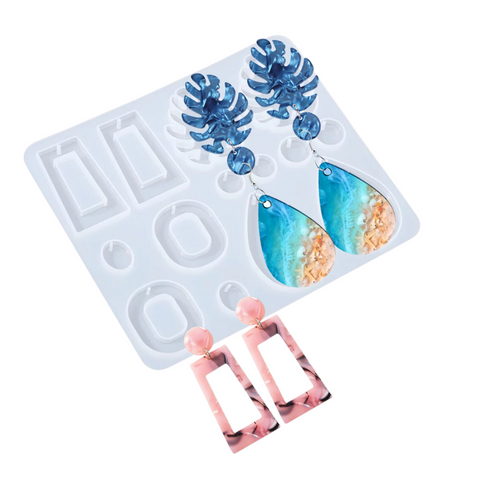 Molde Aretes Hoja