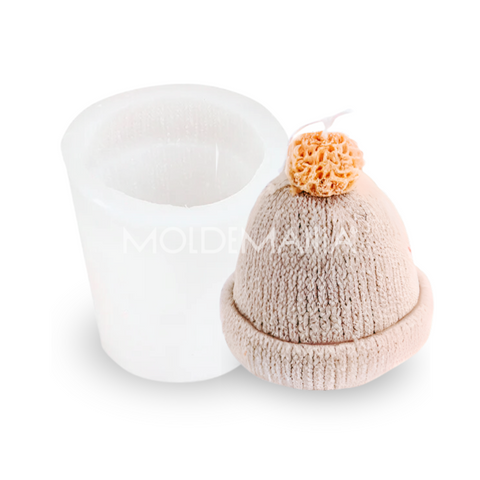 Molde Gorro Invierno 3D para Vela