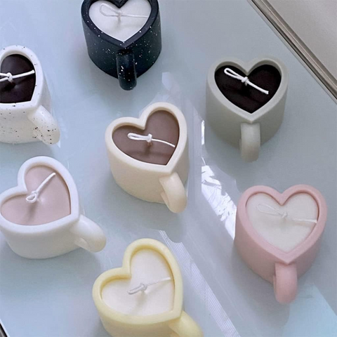 Molde Taza Corazón 3D