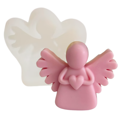 Molde Vela de Ángel Corazón 2D