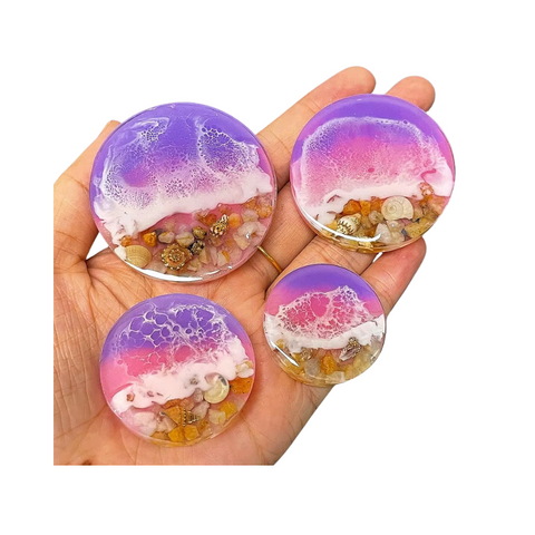 Molde 8 Círculos para Resina