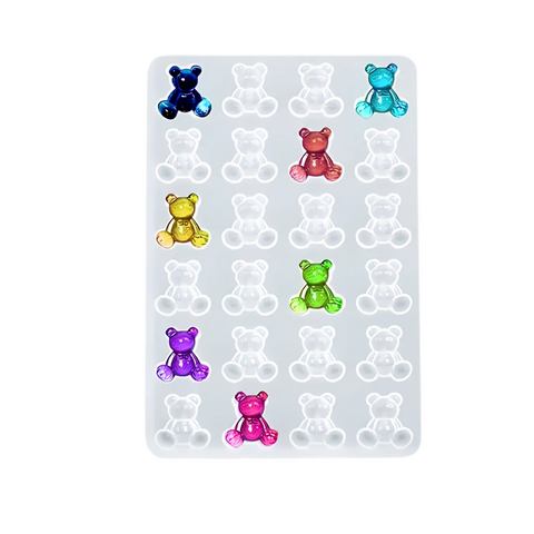 Molde Ositos Panda para Resina Molde de Silicón