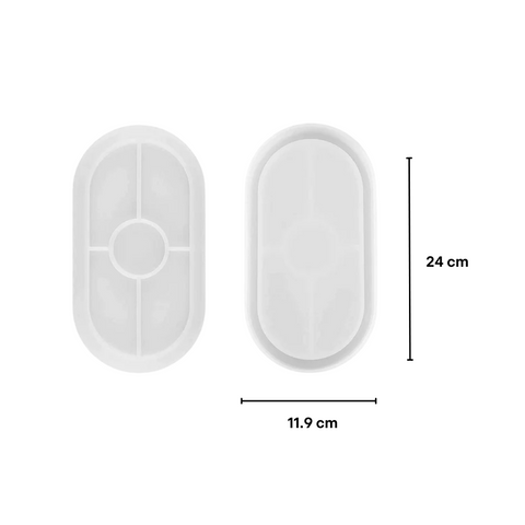 Molde para Base Ovalada 24 cm Molde de Silicón