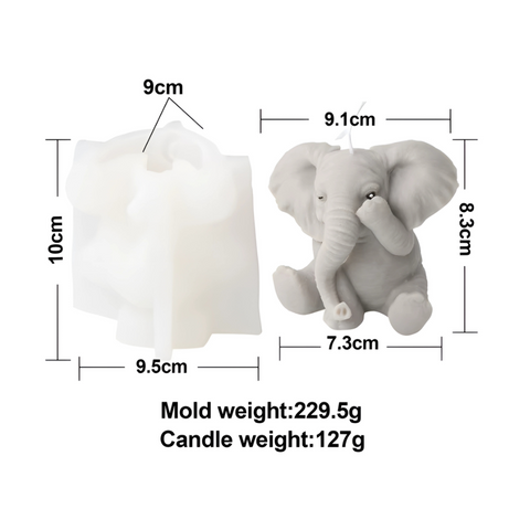 Molde Elefante No Mires 3D