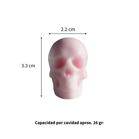 Molde Calavera mini 3D