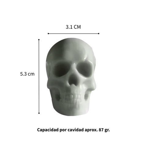 Molde Cráneo Mediano 3D