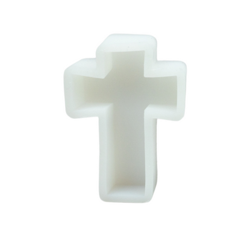Molde de Silicón Cruz Grande Para Vela Religiosa
