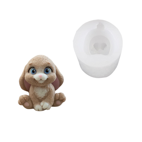 Molde Conejo Ojitos Lindos 3D