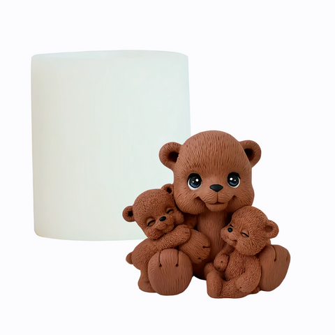 Molde De Amor De Osos vela 3D.