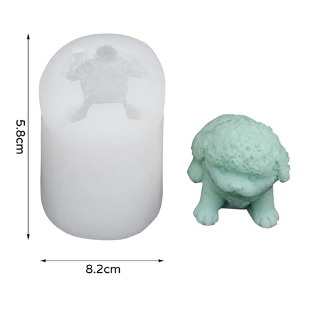 Molde Perrito Sentado 3D