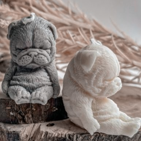 Molde Perro Sharpei Dormido 3D