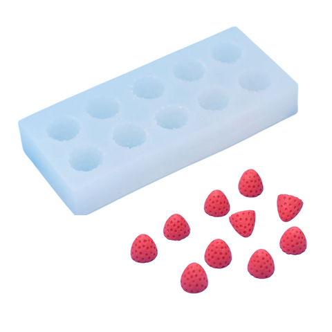 Molde 9 fresas 3D para velas.
