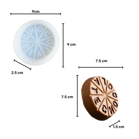 Molde Tableta de Chocolate 3D