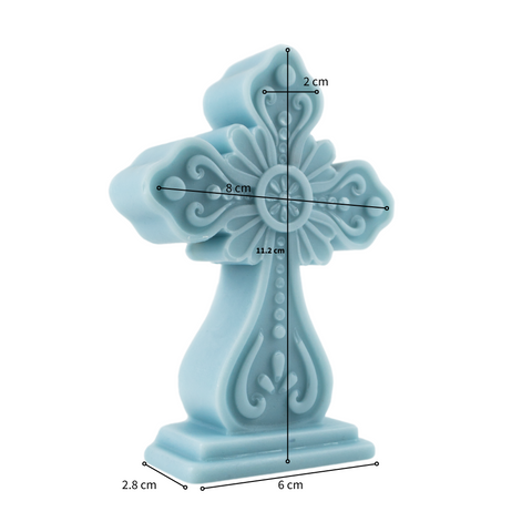 Molde Cruz Artesanal 2D para Vela