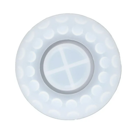 Molde Mini Porta Vela Punteada Ovalada para Maceta