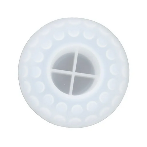 Molde Mini Porta Vela Punteada Ovalada para Maceta