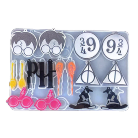 Molde Aretes Harry P para Resina