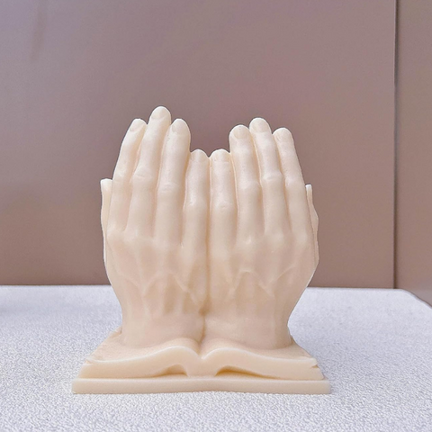 Molde de Silicón la Última Cena en Manos Jesús 3D