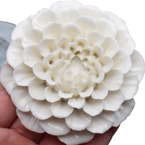 Molde Flor Abierta 3D Dalia para Vela Molde de Silicón