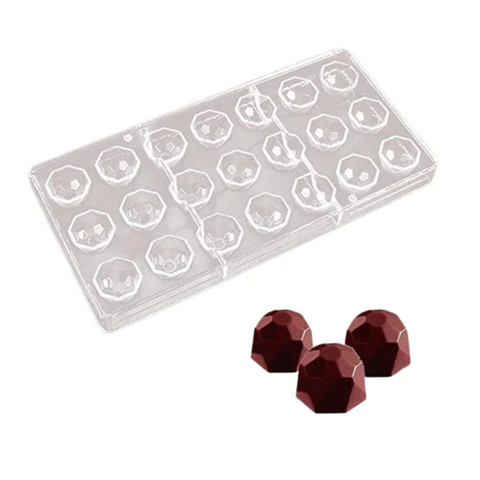 Molde para Chocolate Diamante de Policarbonato
