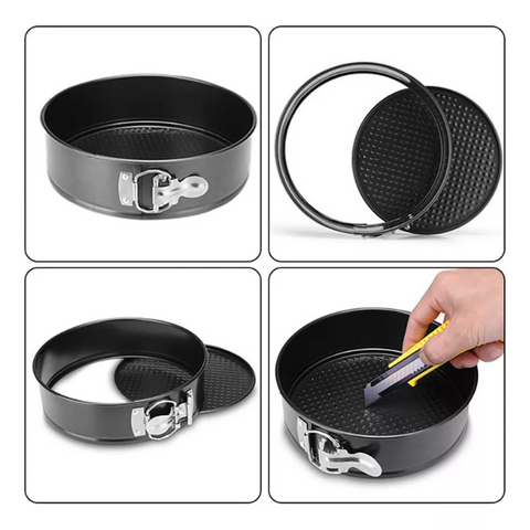 Set Moldes de aluminio para Pastel Desmontables 3 Pzas
