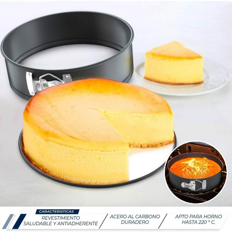 Set Moldes de aluminio para Pastel Desmontables 3 Pzas