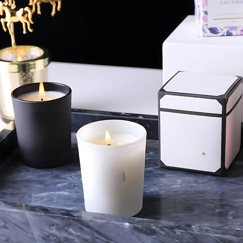 Tarro de Cristal Interior Blanco con Tapa Bambú 210 ml