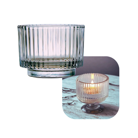 Frasco Rayas transparente 9.2x7 cm 230 ml
