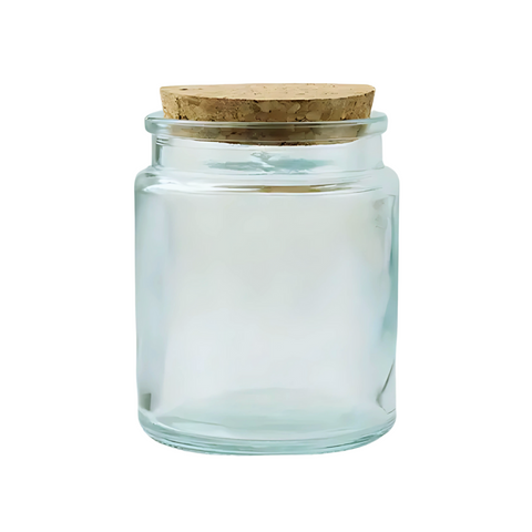 Frasco de cristal con tapa de corcho 200 ml.