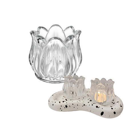 Frasco Porta Vela Tulipán 7 cm