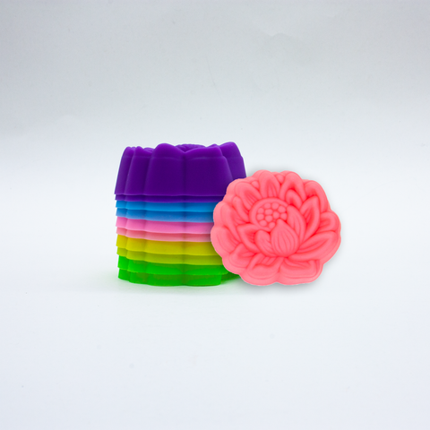 molde flores de loto