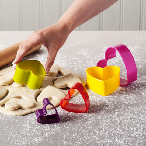 Set Cortadores de Galletas 5 Corazones en Caja