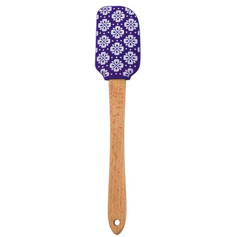 Espátula de Silicón Decorativa con Mango de Madera