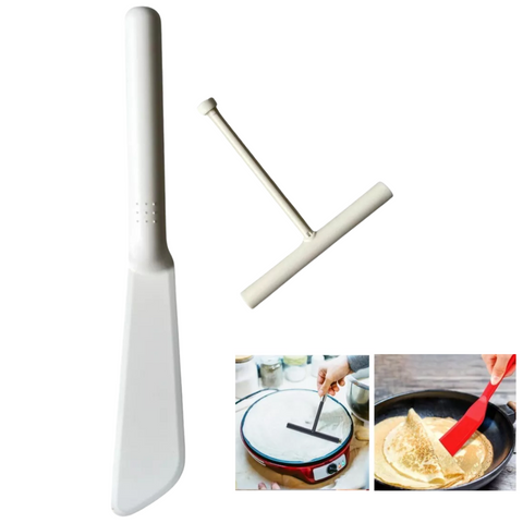 Espátula con Rodillo de Plástico para Crepas Repostera