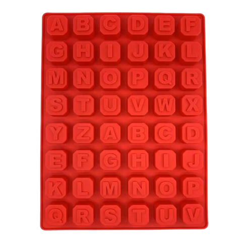 molde de silicon de letras