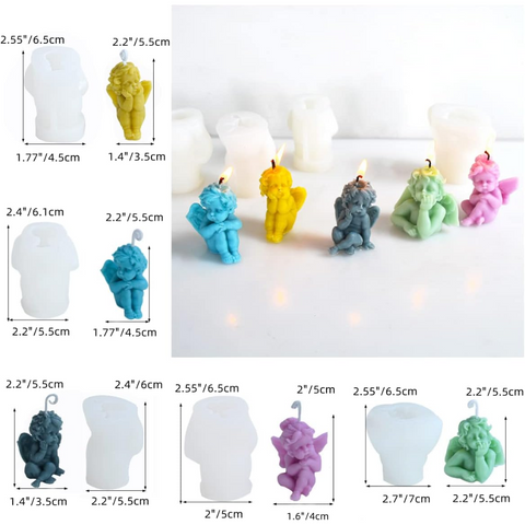 Moldes 3D de Angelitos Querubines Decorativos