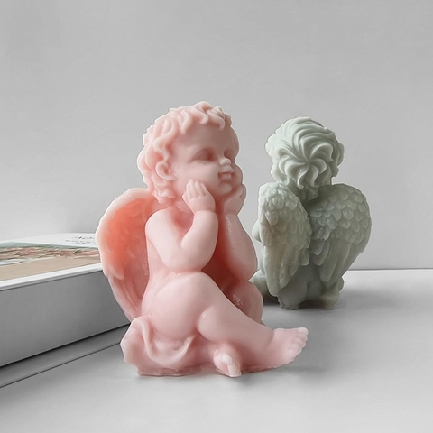 Molde 3D Ángel con Alas 10 cm Molde Cúpido