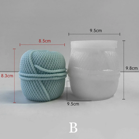 Molde Bola de Estambre Crochet