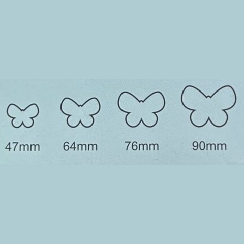 Set Moldes Cortadores Dobles 4 Mariposas